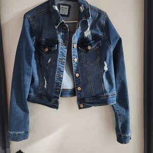 Distressed Denim Jacket